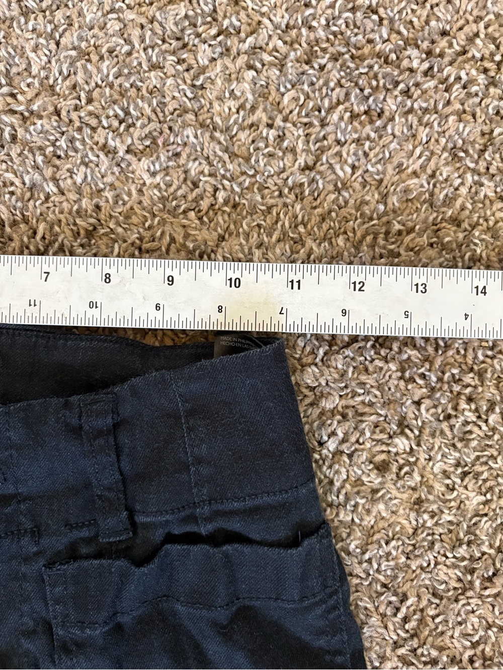 Anthropologie MAEVE The Colette Crop Pants Black Viscose Linen Cotton Size 23 - Picture 6 of 9